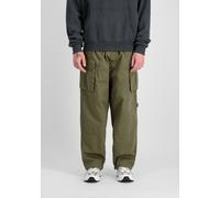 Cargohose ALPHA INDUSTRIES "Ripstop Patchwork Pant", Herren, Gr. 30, Normalgrößen, grün (schwarz olive), Obermaterial: 100% Baumwolle, Hosen Cargohose (78643366-30) schwarz olive