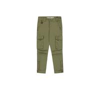 Cargohose ALPHA INDUSTRIES "Task Force Pant", Damen, Gr. 36, Normalgrößen, grün (vintage grün), Obermaterial: 98% Baumwolle, 2% Elastan, Hosen Cargohose (39278563-36) vintage grün