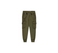 Cargohose ALPHA INDUSTRIES "Utility Pant", Herren, Gr. 32, Normalgrößen, grün (schwarz olive), Obermaterial: 98% Baumwolle, 2% Elastan; Futter: 100% Baumwolle, Hosen Cargohose (10924245-32) schwarz ol