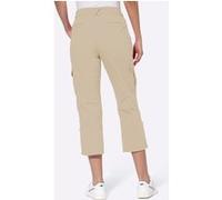 Cargohose HEINE, Damen, Gr. 38, Normalgrößen, beige, 98% Baumwolle, 2% Elasthan, unifarben, 7/8-Länge, Hosen Cargohose (18102528-38) beige