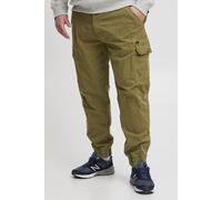 Cargohose BLEND "BHNAN Big & Tall", Herren, Gr. 50, Länge 32, martini olive, Web, 98% Baumwolle, 2% Elasthan, unifarben, regular fit normal, Hosen Cargohose, Klassische Cargohose in großen Größen (786