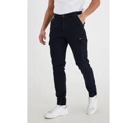 Cargohose BLEND "BHNan", Herren, Gr. 28, Länge 34, schwarz navy blau, Web, 98% Baumwolle, 2% Elasthan, unifarben, regular fit normal, Hosen Cargohose, Klassische Cargohose (32187304-28) schwarz navy b