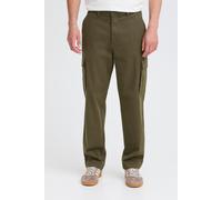 Cargohose BLEND "BHNatan", Herren, Gr. 31, Länge 32, forest night, Twill, 98% Baumwolle, 2% Elasthan, unifarben, Basic, weit normal, Hosen Cargohose, Moderne Cargohose mit Taschen (51577424-31) forest