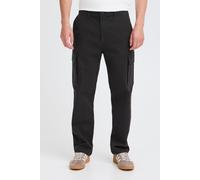 Cargohose BLEND "BHNATAN CARGO", Herren, Gr. 38, Länge 34, schwarz, Twill, 98% Baumwolle, 2% Elasthan, unifarben, Basic, weit normal, Hosen Cargohose, Moderne Cargohose mit Taschen (33132911-38) schwa