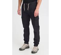 Cargohose BLEND "BHSellini", Herren, Gr. 33, Länge 34, schwarz, Web, 98% Baumwolle, 2% Elasthan, unifarben, regular fit lang, Hosen Cargohose, Klassische Cargohose (95834026-33) schwarz