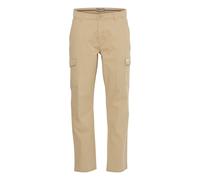 Cargohose BLEND "BHEdnan", Damen, Gr. 33, Länge 32, cornstalk, Web, 98% Baumwolle, 2% Elasthan, unifarben, normal normal, Hosen Cargohose, Moderne Cargohose mit Taschen (31838348-33) cornstalk
