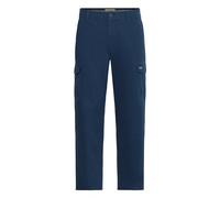 Cargohose BLEND "BHMaddox", Herren, Gr. 30, Länge 34, marineblaus, Twill, 98% Baumwolle, 2% Elasthan, unifarben, Basic, normal normal, Hosen Cargohose, Moderne Cargohose mit Taschen (78819567-30) mari