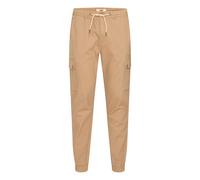 Cargohose BLEND "BHSellini", Herren, Gr. 32, Länge 32, braun (beige braun), Web, 98% Baumwolle, 2% Elasthan, unifarben, regular fit lang, Hosen Cargohose, Klassische Cargohose (36234954-32) beige brau