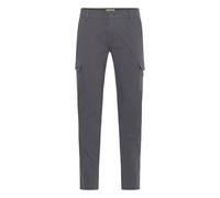 Cargohose BLEND "BHTira", Herren, Gr. 33, Länge 34, forged iron, Twill, 98% Baumwolle, 2% Elasthan, unifarben, normal lang, Hosen Cargohose, Moderne Cargohose mit Taschen (14622252-33) forged iron