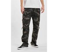 Cargohose BRANDIT "Brandit Brandit Kombi Basic Pants", Herren, Gr. 3XL, US-Größen, schwarzcamo, 100% Baumwolle, unifarben, normal, Hosen Cargohose (41930034-XXXL) schwarzcamo