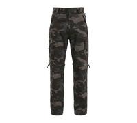 Cargohose BRANDIT "Brandit Brandit Kombi Basic Pants", Herren, Gr. XL, US-Größen, grau (schwarzcamo), 100% Baumwolle, unifarben, normal, Hosen Cargohose (41930034-XL) schwarzcamo