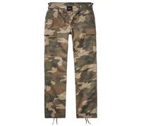Cargohose BRANDIT "Brandit Damen Ladies BDU Ripstop Trouser", Damen, Gr. 27, Normalgrößen, grün (light woodland), 100% Baumwolle, normal, Hosen Cargohose (75240546-27) light woodland