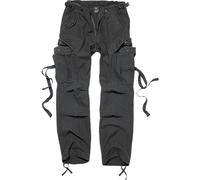 Cargohose BRANDIT "Brandit Damen Ladies M-65 Cargo Pants", Damen, Gr. 29, Normalgrößen, schwarz, 100% Baumwolle, unifarben, loose fit, Hosen Cargohose (21336101-29) schwarz