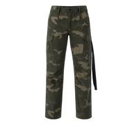 Cargohose BRANDIT "Brandit Damen Ladies M-65 Cargo Pants", Damen, Gr. 34, Normalgrößen, grün (schwarzcamo), 100% Baumwolle, unifarben, loose fit, Hosen Cargohose (92888058-34) schwarzcamo