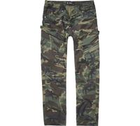 Cargohose BRANDIT "Brandit Herren Adven Slim Fit Cargo Pants", Damen, Gr. S, US-Größen, woodland, 98% Baumwolle, 2% Elasthan, unifarben, normal, Hosen Cargohose (40771839-S)