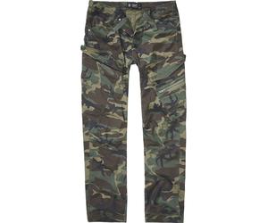 Cargohose BRANDIT "Brandit Herren Adven Slim Fit Cargo Pants", Herren, Gr. L, US-Größen, grün (woodland), 98% Baumwolle, 2% Elasthan, unifarben, normal, Hosen Cargohose (40771839-L) woodland