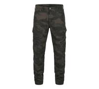 Cargohose BRANDIT "Brandit Herren Adven Slim Fit Cargo Pants", Herren, Gr. M, US-Größen, schwarzcamo, 98% Baumwolle, 2% Elasthan, unifarben, normal, Hosen Cargohose (59920829-M) schwarzcamo