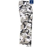 Cargohose BRANDIT "Brandit Herren US Ranger Cargo Pants", Herren, Gr. 7XL, US-Größen, grau (snowcamouflage), 65% Polyester, 35% Baumwolle, loose fit, Hosen Cargohose (90485955-7XL) snowcamouflage