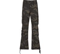 Cargohose BRANDIT "Brandit Herren Vintage Cargo Pants", Herren, Gr. M, US-Größen, schwarzcamo, 100% Baumwolle, loose fit, Hosen Cargohose (29213134-M) schwarzcamo