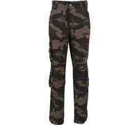 Cargohose BRANDIT "Brandit IRM Pure Slim Trouser", Herren, Gr. L, US-Größen, grün (schwarzcamo), 100% Baumwolle, normal, Hosen Cargohose (67445968-L) schwarzcamo