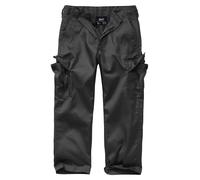 Cargohose BRANDIT "Brandit Kids US Ranger Trouser", Mädchen, Gr. 134/140, Normalgrößen, schwarz, 80% Polyester, 20% Baumwolle, normal, Hosen Cargohose (99652951-134) schwarz