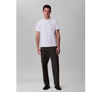 Cargohose CALVIN KLEIN JEANS "CO PULL ON STRAIGHT CARGO PANT", Herren, Gr. M, N-Gr, grau, Web, Obermaterial: 97% Baumwolle, 3% Elasthan, straight fit lang, Hosen Cargohose, in Unifarbe (15811656-M) gr