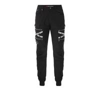 Cargohose CIPO & BAXX "Cipo & Baxx Hose", Herren, Gr. W40/L34, Länge 34, schwarz, Obermaterial: 80% Polyacryl PAN. 12% Elasthan EL. 8% Polyester PES., regular fit, Hosen Cargohose, mit Trendigen Marke