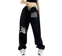 Cargohose Damen Fallschirmhosen Teenager Baggy y2k,High Waist Cargo Elastische Hose 90er Streetwear Freizeithose mit Tasche Breites Bein Boyfriend Pants E-Girl Style Boyfriend Pants Stilvoll Jeanshose