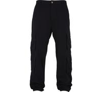 Cargohose DEF "DEF Herren DEF Cargopant", Herren, Gr. 34, Normalgrößen, schwarz, 97% Baumwolle, 3% Elasthan, unifarben, normal, Hosen Cargohose (55653606-34) schwarz