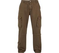 Cargohose DEF "DEF Herren DEF Pocket Cargopant", Herren, Gr. W32, Normalgrößen, braun, 98% Baumwolle, 2% Elasthan, unifarben, relaxed fit, Hosen Cargohose (17497859-32) braun
