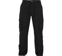 Cargohose DEF "DEF Herren DEF Pocket Cargopant", Herren, Gr. W36, Normalgrößen, schwarz, 98% Baumwolle, 2% Elasthan, unifarben, relaxed fit, Hosen Cargohose (63145520-36) schwarz