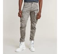 Cargohose G-STAR "Hose Rovic zip 3D regular tapered", Herren, Gr. 29, Länge 32, grau (elephant skin), Web, Obermaterial: 97% Baumwolle, 3% Elasthan, unifarben, comfort fit lang, Hosen Cargohose, im Ta