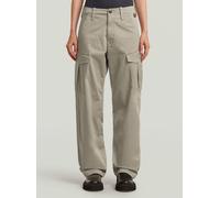 Cargohose G-STAR "Loose Cargohose", Damen, Gr. 26, elephant skin, Obermaterial: 97% Baumwolle, 3% Elasthan, Hosen Cargohose (90540466-26) elephant skin