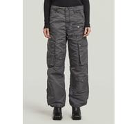 Cargohose G-STAR "Mega Cargohose", Damen, Gr. 30, grau (coated vintage khaki), Obermaterial: 100% Polyimid, Hosen Cargohose (81472007-30) coated vintage khaki