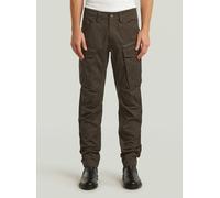 Cargohose G-STAR "Rovic Zip 3D Regular Tapered Hose", Damen, Gr. 30, Länge 34, wren, Obermaterial: 65% Polyester, 35% Baumwolle, Hosen Cargohose (42200113-30) wren