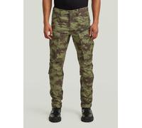 Cargohose G-STAR "Rovic Zip 3D Regular Tapered Hose", Herren, Gr. 32, Länge 30, four leaf clover cloud camo, Obermaterial: 70% Baumwolle, 30% Baumwolle, Hosen Cargohose (82893027-32) four leaf clover