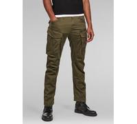 Cargohose G-STAR "Rovic Zip 3D Regular Tapered Hose", Herren, Gr. 36, Länge 32, dk bronze grün, Obermaterial: 97% Baumwolle, 3% Elasthan, Hosen Cargohose (32291620-36) dk bronze grün