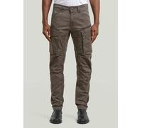 Cargohose G-STAR "Rovic Zip 3D Regular Tapered Hose", Herren, Gr. 36, Länge 32, java, elephant skin, Obermaterial: 100% Baumwolle, Hosen Cargohose (11128504-36) java, elephant skin
