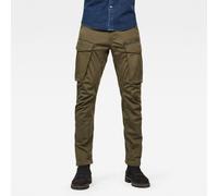 Cargohose G-STAR "Rovic Zip 3D Tapered Pant", Herren, Gr. 32, Länge 36, grün (olivgrün), Web, Obermaterial: 97% Baumwolle, 3% Elasthan, unifarben, normal lang, Hosen Cargohose, Tapered Fit (40506821-3