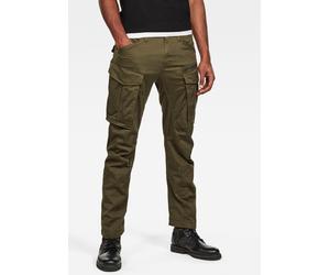 Cargohose G-STAR "Rovic Zip 3D Tapered Pant", Herren, Gr. 36, Länge 34, grün (olivgrün), Web, Obermaterial: 97% Baumwolle, 3% Elasthan, unifarben, normal lang, Hosen Cargohose, Tapered Fit (57088203-3