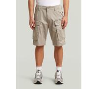 Cargohose G-STAR "Rovic Zip Relaxed Shorts", Herren, Gr. 31, elephant skin, Obermaterial: 97% Baumwolle, 3% Elasthan, Hosen Cargohose (27237002-31) elephant skin