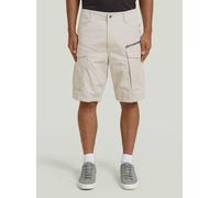 Cargohose G-STAR "Rovic Zip Relaxed Shorts", Herren, Gr. 32, beige (weißbait), Obermaterial: 97% Baumwolle, 3% Elasthan, Hosen Cargohose (94275460-32) weißbait