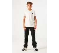 Cargohose GARCIA, Jungen, Gr. 134, N-Gr, schwarz (off schwarz), Web, Obermaterial: 98% Baumwolle, 2% Elasthan, unifarben, regular fit lang, Hosen Cargohose, for BOYS (69703232-134)