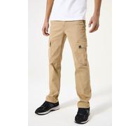 Cargohose GARCIA, Jungen, Gr. 164, N-Gr, beige (hessian), Web, Obermaterial: 98% Baumwolle, 2% Elasthan, unifarben, regular fit lang, Hosen Cargohose, for BOYS (56812854-164) hessian