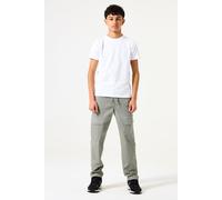 Cargohose GARCIA, Jungen, Gr. 170, N-Gr, grün (shadow grün), Web, Obermaterial: 98% Baumwolle, 2% Elasthan, unifarben, regular fit knöchellang, Hosen Cargohose, mit Cargo Taschen for BOYS (73626557-17