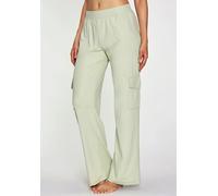 Cargohose H.I.S, Damen, Gr. 48/50, N-Gr, salbei, Obermaterial: 90% Polyester, 10% Elasthan, Basic, bequem lang, Hosen Cargohose, mit 6 praktischen Taschen, Loungewear (74820506-48) salbei