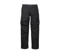Cargohose HERO BY JOHN MEDOOX "GLENN Thermo Cargohose", Herren, Gr. 33, Länge 32, schwarz asphalt, Sweatware, 100% Baumwolle, gerade lang, Hosen Cargohose, Outdoorhose Casual Twill für Herren (4356721