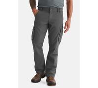 Cargohose HERO BY JOHN MEDOOX "TORONTO Cargohose", Herren, Gr. 38, Länge 32, grau (grau stone), Twill, 100% Baumwolle, gerade normal, Hosen Cargohose, HERO by John Medoox TORONTO Zip-off Cargohose Her