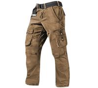 Cargohose Herren,Jogginghose Baggy mit Pocket Hosen Classics Cargohosen Outdoor Arbeitshose Männer Atmungsaktiv Wanderhose Loose Fit Sweatpants Vintage Traingshosen Herren(Khaki,36)