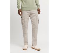 Cargohose JACK & JONES "JPSTKANE JJJONNIE CARGO", Herren, Gr. 30, Länge 30, gelb (moonbeam), Web, Obermaterial: 98% Baumwolle, 2% Elasthan, unifarben, loose fit knöchellang, Hosen Cargohose (76360916-